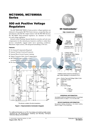 MC78M00 datasheet - 500 mA Positive Voltage Regulators