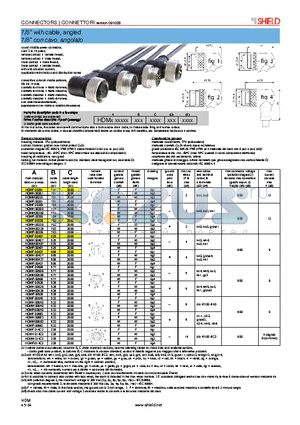 HDMF00339 datasheet - 7/8 with cable, angled