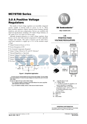 MC78T05ACTG datasheet - 3.0 A Positive Voltage Regulators