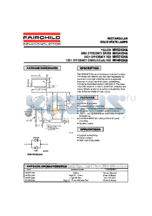 MV53124A datasheet - RECTANGULAR SOLID STATE LAMPS