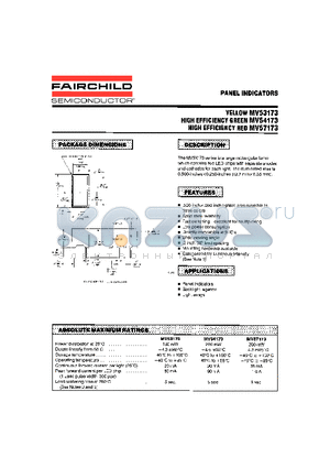 MV53173 datasheet - PANEL INDICATORS