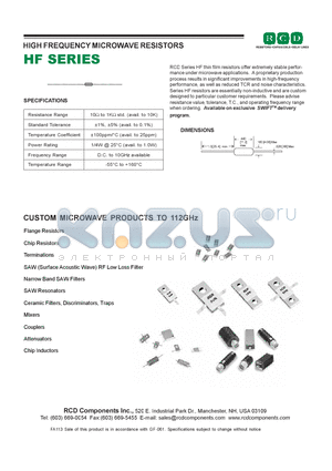 HDP22033-R100FB datasheet - POWER THICK FILM ON STEEL RESISTORS TO126, TO220, and TO247, 25 to 100 WATT