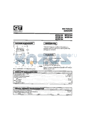 MV5B164 datasheet - MULTICOLOR BARGRAPH