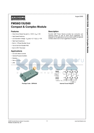 FMS6G15US60 datasheet - Compact & Complex Module