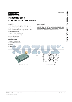 FMS6G15US60S datasheet - Compact & Complex Module