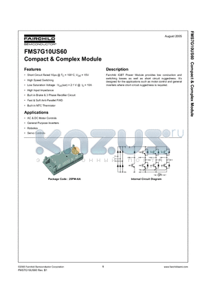 FMS7G10US60 datasheet - Compact & Complex Module