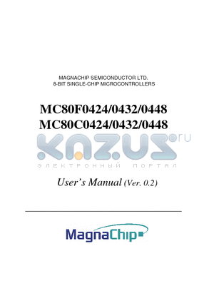 MC80F0432K datasheet - 8-BIT SINGLE-CHIP MICROCONTROLLERS
