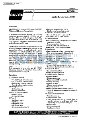 LC7040N datasheet - ID LOGIC interface with PLL