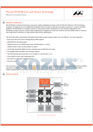 MV76100 datasheet - Discovery Innovation Series