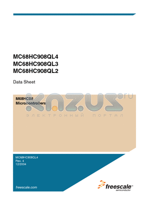MC908QL3DW datasheet - Microcontrollers
