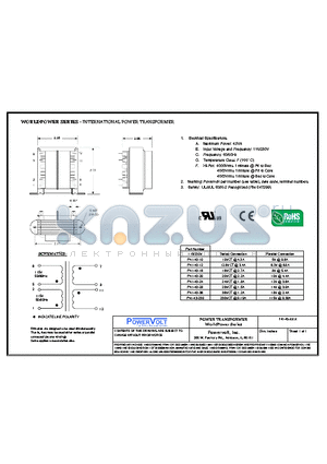 P41-43-20 datasheet - INTERNATIONAL POWER TRANSFORMER