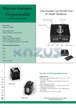 P4111-AQ120 datasheet - Incremental Encoders