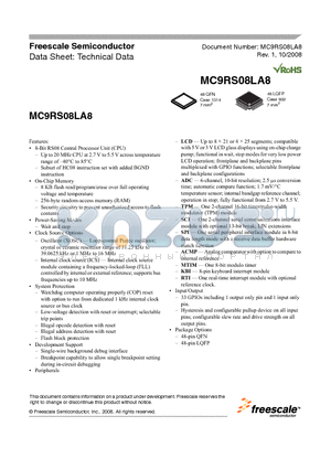 MC9RS08LA8 datasheet - MCU Block Diagram