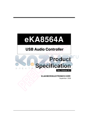 EKA8564A datasheet - USB Audio Controller