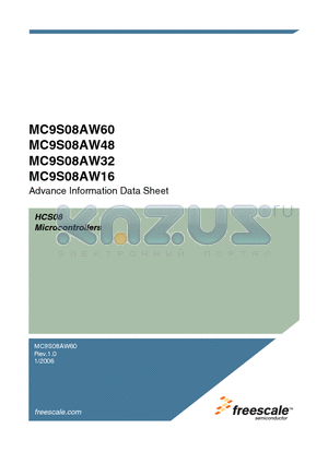 MC9S08AW16 datasheet - Microcontrollers