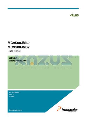 MC9S08JM60CGTE datasheet - HCS08 Microcontrollers