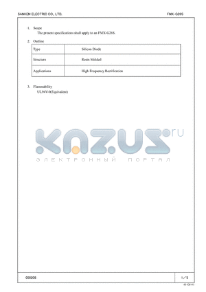 FMX-G26S datasheet - Silicon Diode