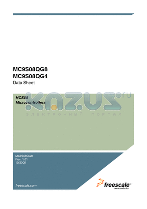 MC9S08QG4CPBE datasheet - 8-BIT HCS08 Central Processor Unit