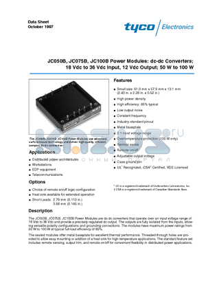 JC050B1 datasheet - JC050B