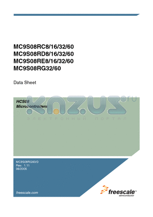 MC9S08RD60FGE datasheet - Microcontrollers