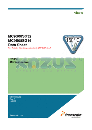 MC9S08SG16E1CTJR datasheet - HCS08 Microcontrollers