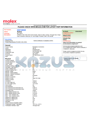 MM-B15W1-R960-104 datasheet - 2.54mm (.100