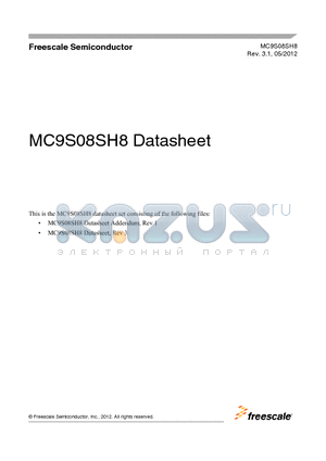 MC9S08SH4 datasheet - 8-Bit HCS08 Central Processor Unit (CPU)