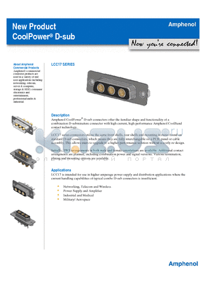 LCC17 datasheet - CoolPower^ D-sub