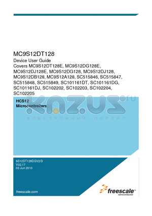 MC9S12DG128 datasheet - Device User Guide