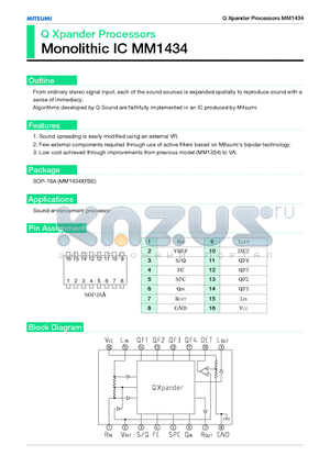 MM1434 datasheet - Q Xpander Processors