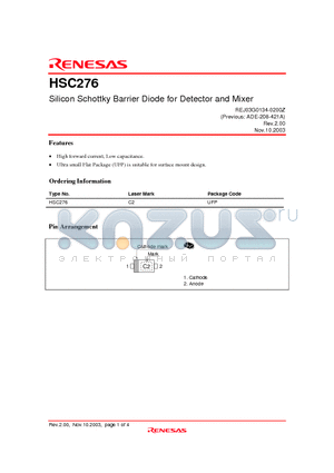 HSC276 datasheet - HSC276_03