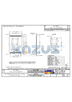 LCD-S101D30TR datasheet - 2.99