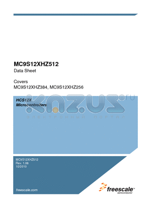 MC9S12XHZ256 datasheet - HCS12X Microcontrollers