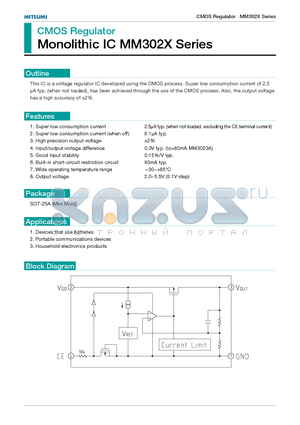 MM3022G datasheet - CMOS Regulator Monolithic IC