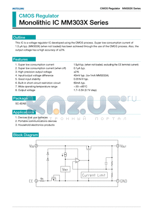 MM3032A datasheet - CMOS Regulator Monolithic IC MM303X Series