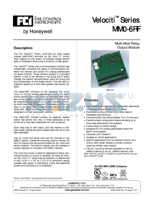 MCH-6 datasheet - Multi-mod relay output