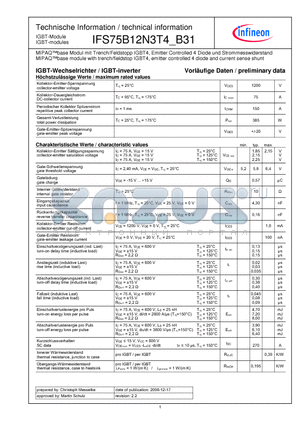 IFS75B12N3T4_B31 datasheet - Technische Information / technical information