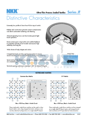 JF15CP4C datasheet - Ultra-Thin Process Sealed Tactiles