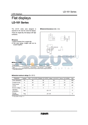 LD-101 datasheet - Flat displays