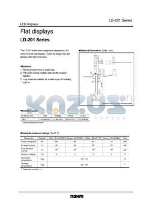 LD-201 datasheet - Flat displays