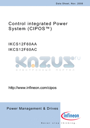 IKCS12F60AA datasheet - Control integrated Power System