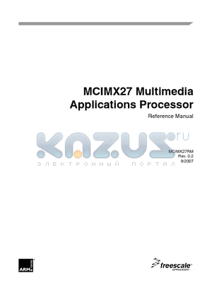 MCIMX27 datasheet - Multimedia Applications Processor