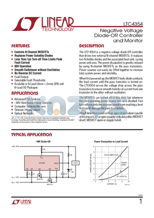 LT4250 datasheet - Negative Voltage Diode-OR Controller