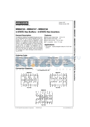 MM80C97M datasheet - 3-STATE Hex Buffers  3-STATE Hex Inverters