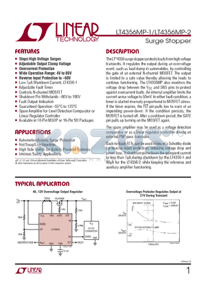 LT4356MP-1 datasheet - Surge Stopper