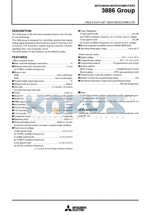 M38869MFA-XXXHP datasheet - SINGLE-CHIP 8-BIT CMOS MICROCOMPUTER