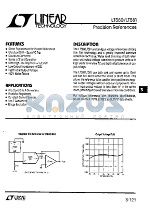 LT581UH datasheet - Precision References