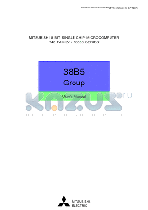 M38B53M4-060FP datasheet - 8-BIT SINGLE-CHIP MICROCOMPUTER