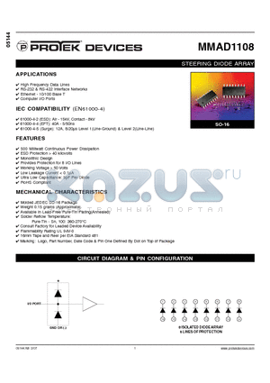 MMAD1108_07 datasheet - STEERING DIODE ARRAY