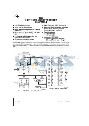 LD8088-2 datasheet - 8-BIT HMOS MICROPROCESSOR